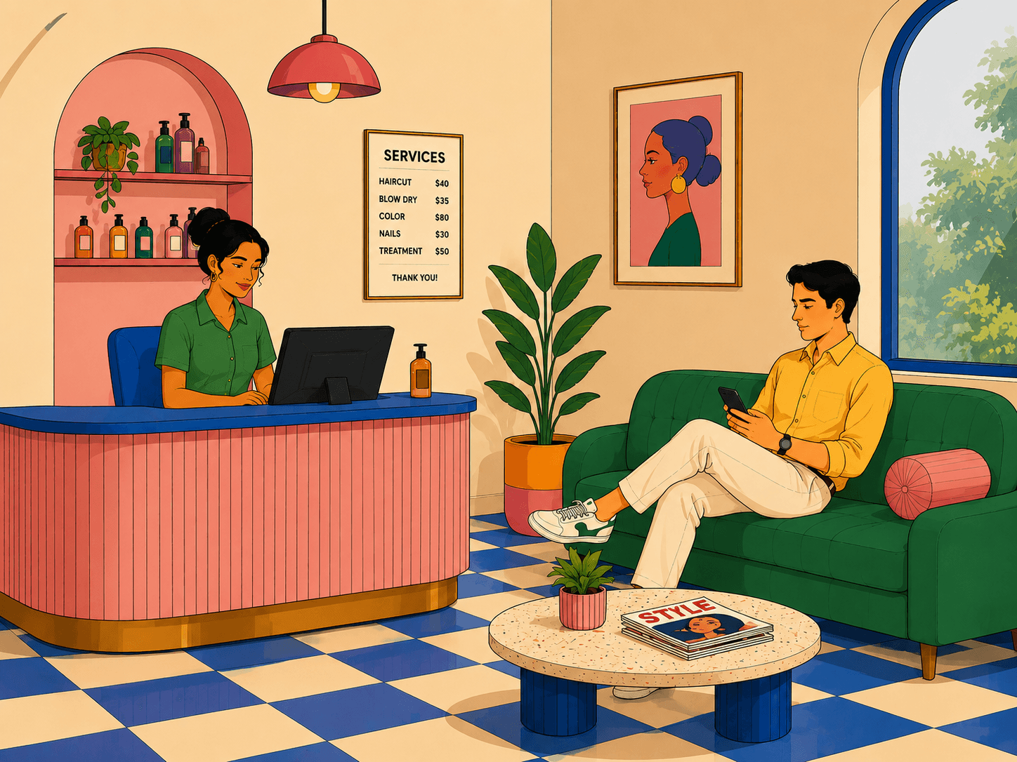 Salon artwork